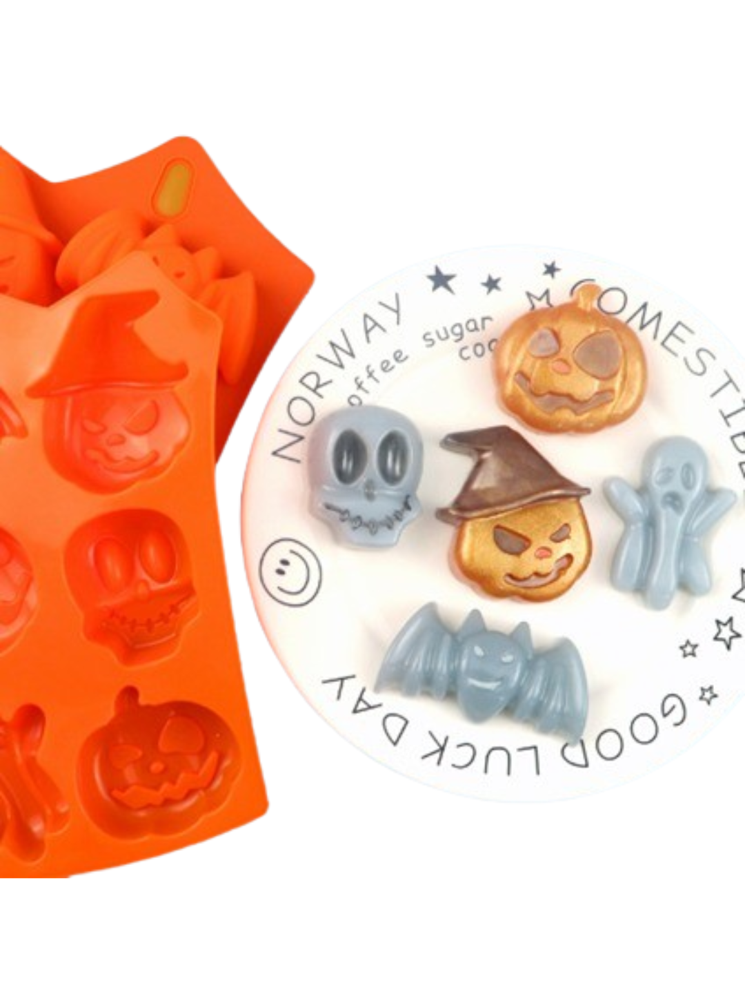 Molde de silicona halloween 6 cav