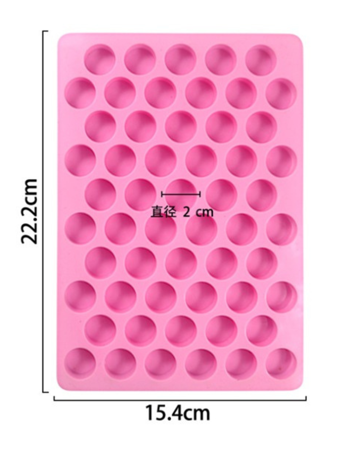 Molde de silicona circulitos mini 50 cav