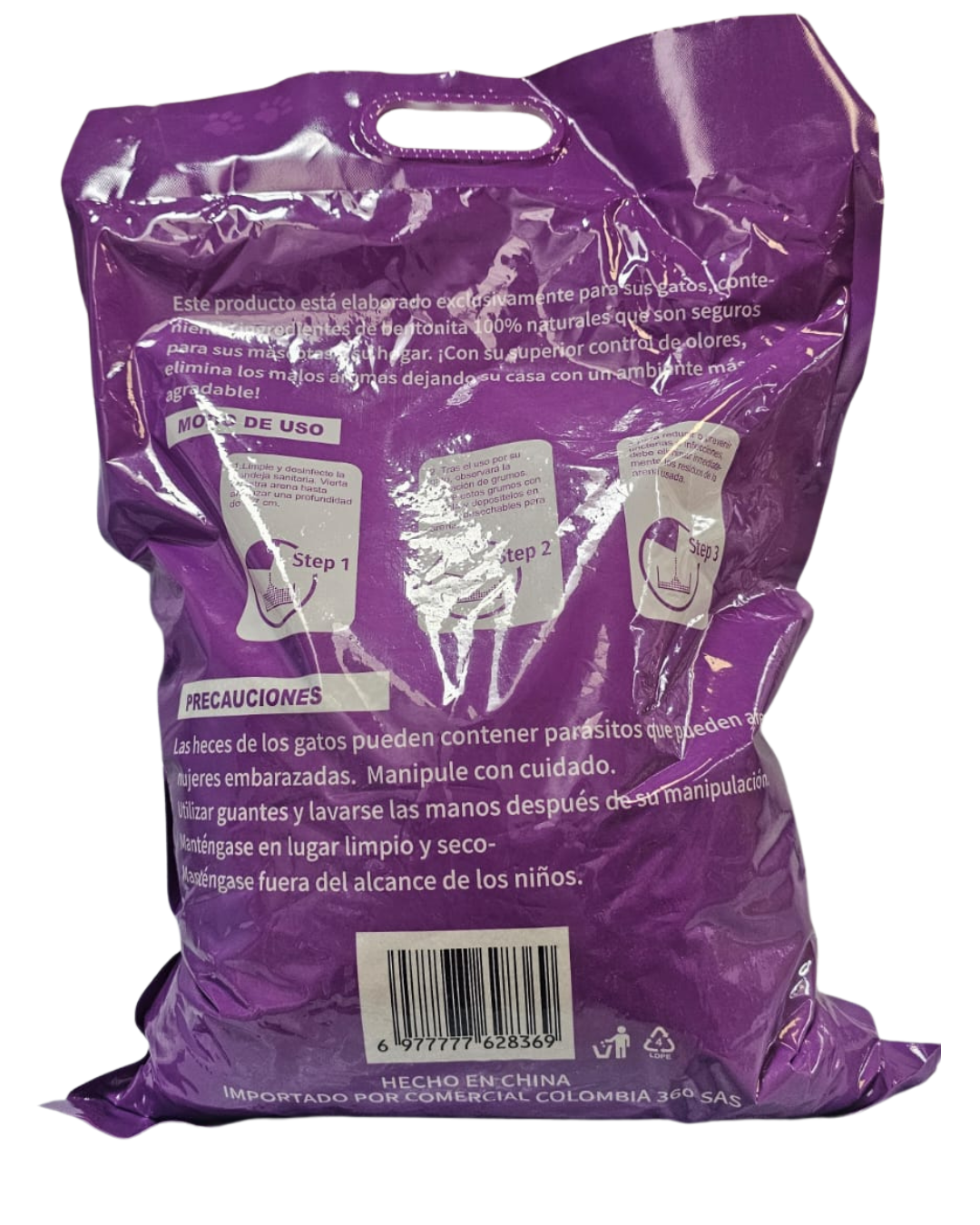 Arena Para Gatos Con Aroma Lavanda