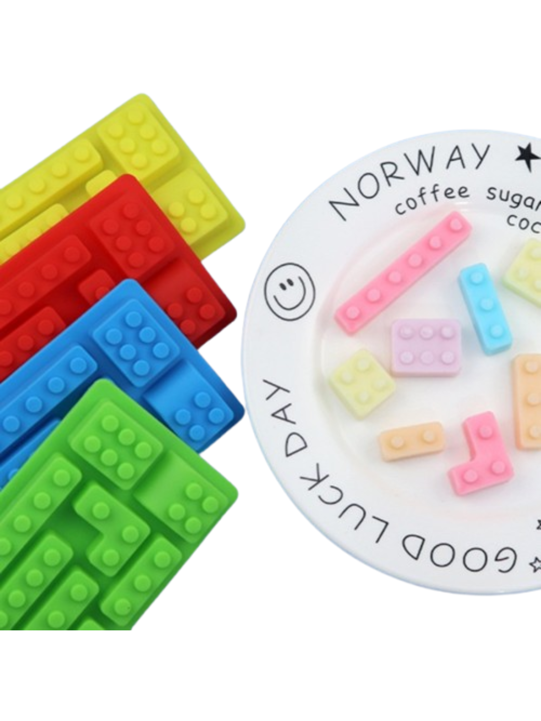 Molde de silicona Fichas De Lego