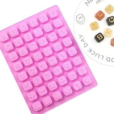 Molde de silicona abcedario teclado
