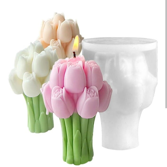 Molde Ramo de Tulipanes