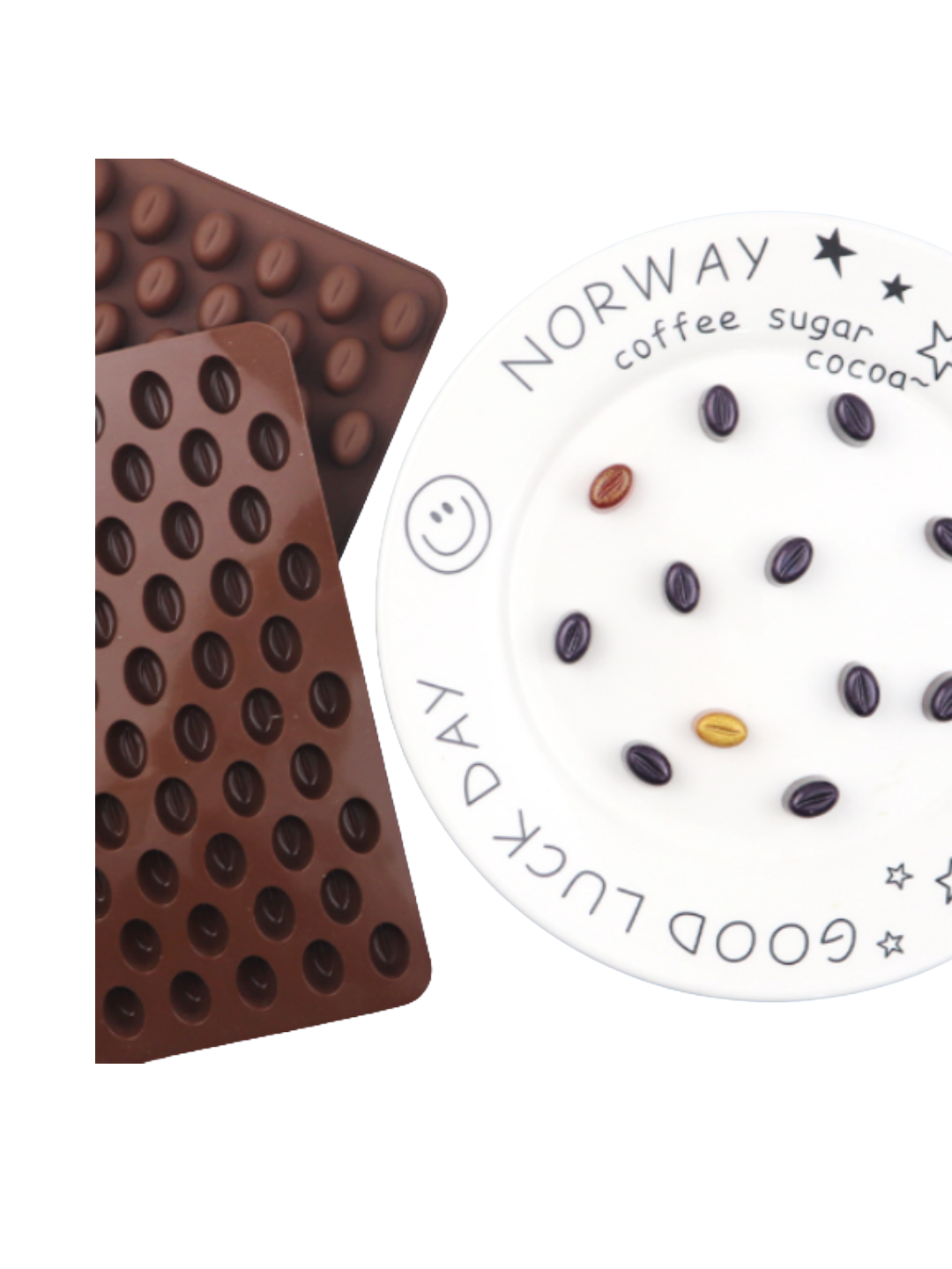 Molde de silicona mini granos de café