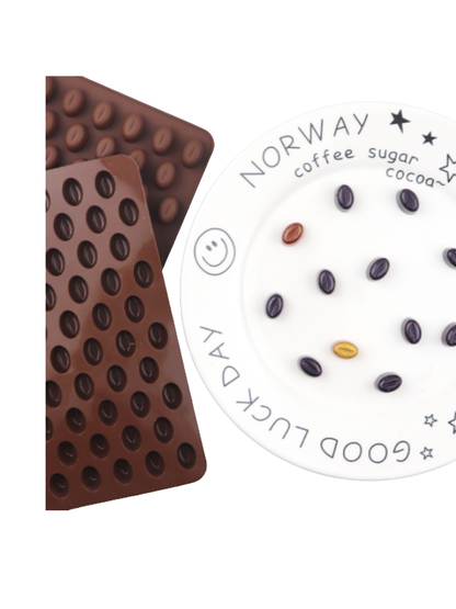 Molde de silicona mini granos de café