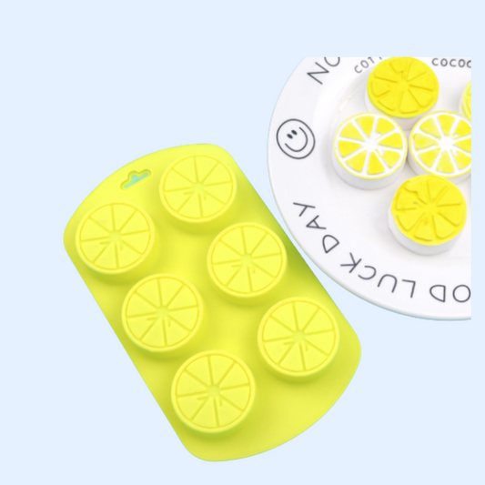 Molde de silicona limones - 6 cavidades
