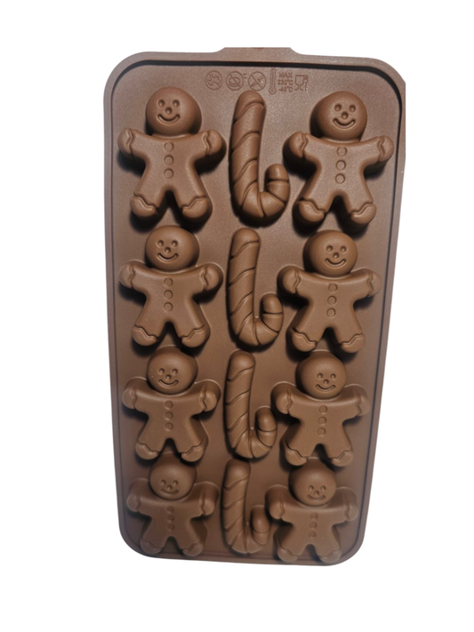 Molde choco bastones y galleta de jengibre