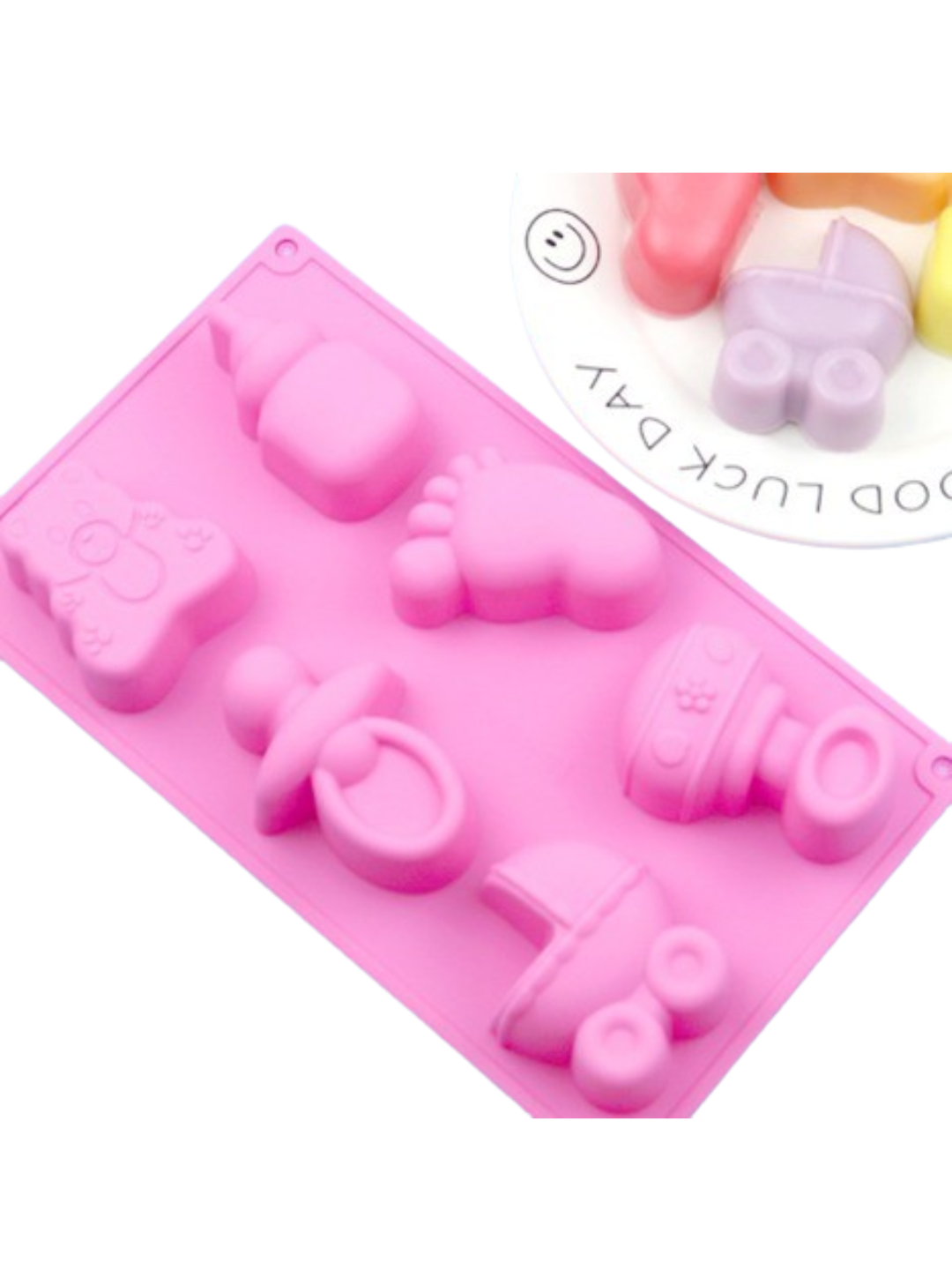 Molde de silicona Baby Shower 6 Cav