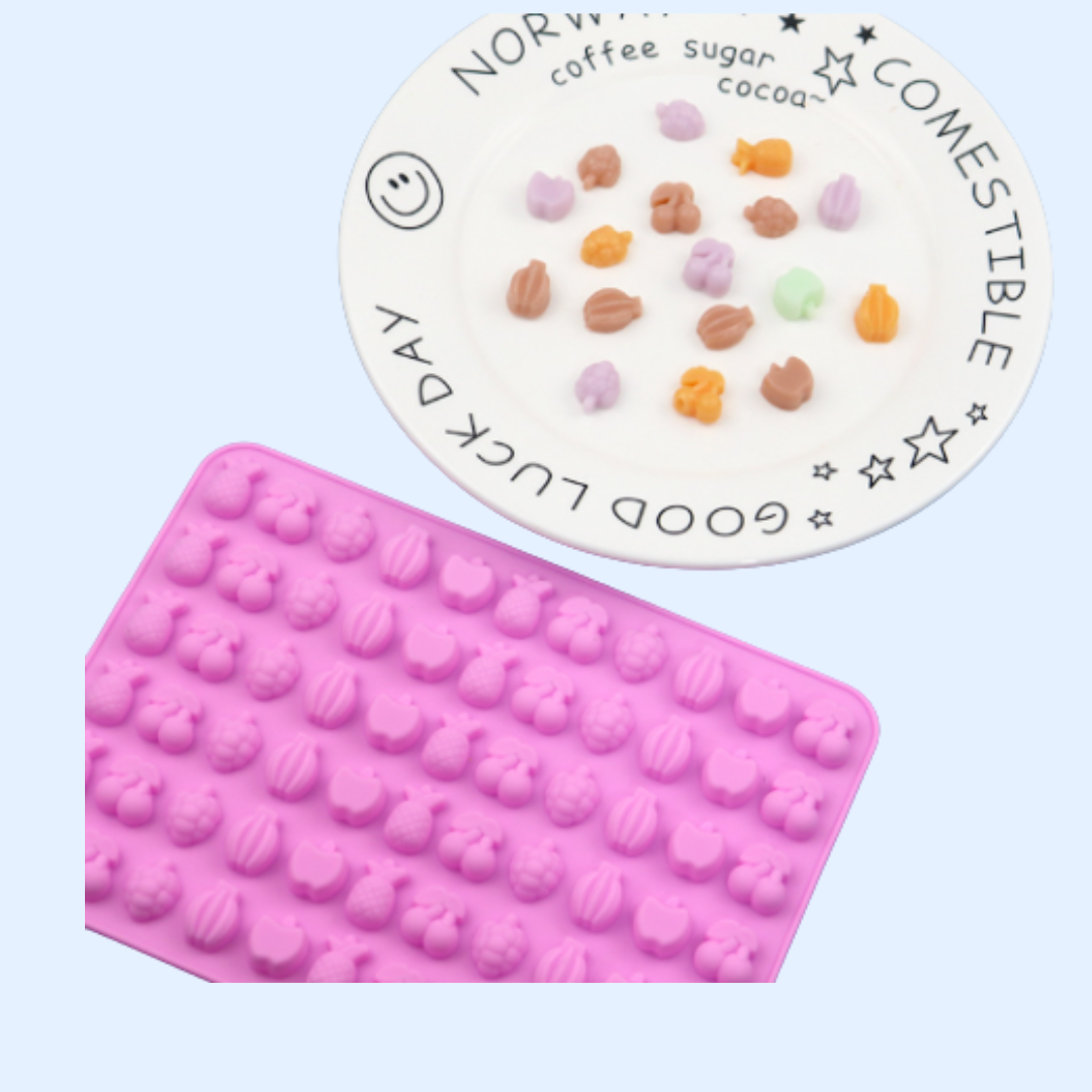 Molde de silicona mini frutas