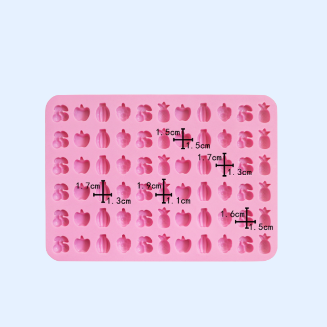 Molde de silicona mini frutas