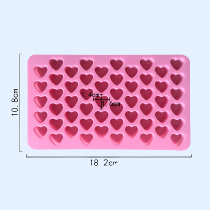 Molde de silicona mini corazones