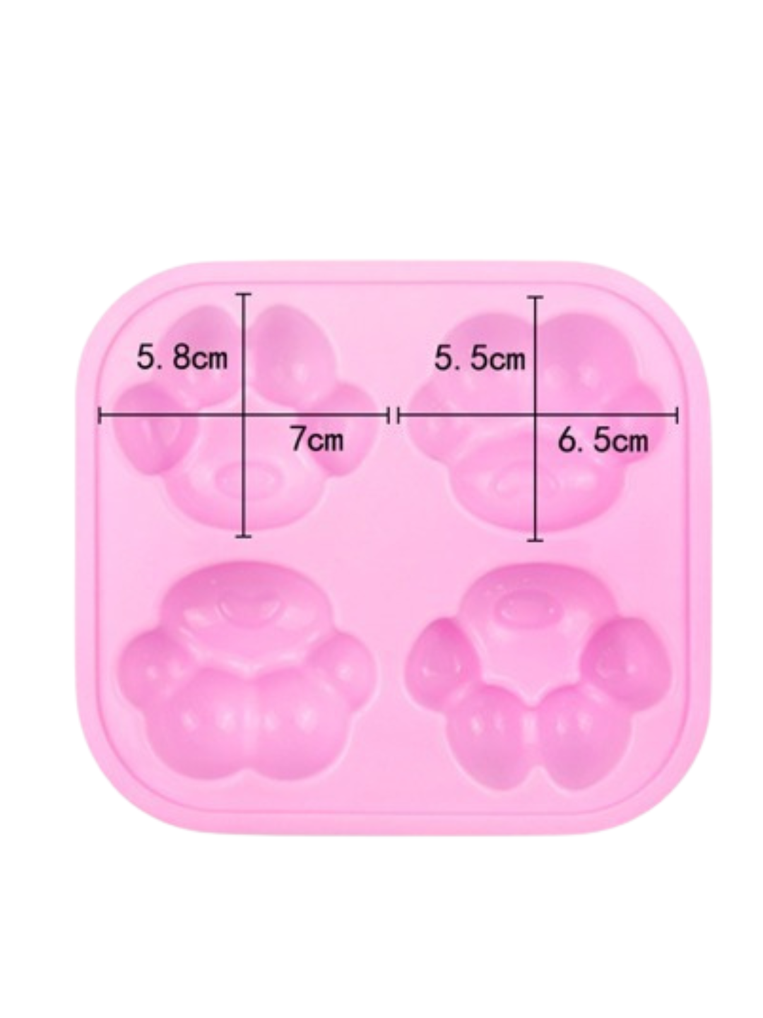 Molde de huellas 4cav