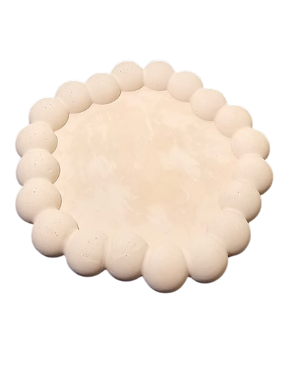 Circular cerámica con borde