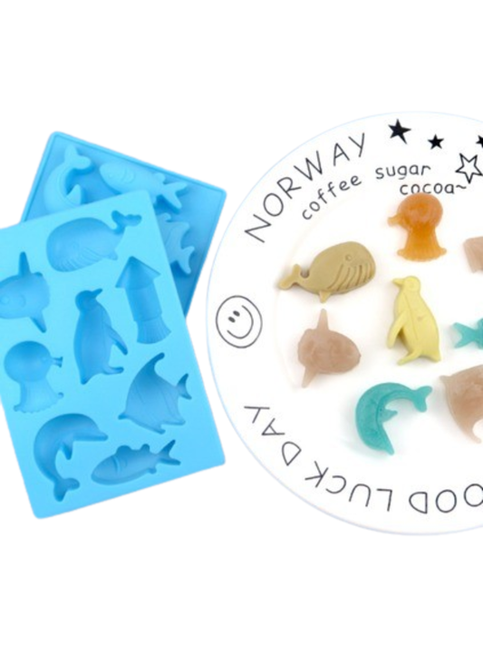 Molde de silicona peces del mar