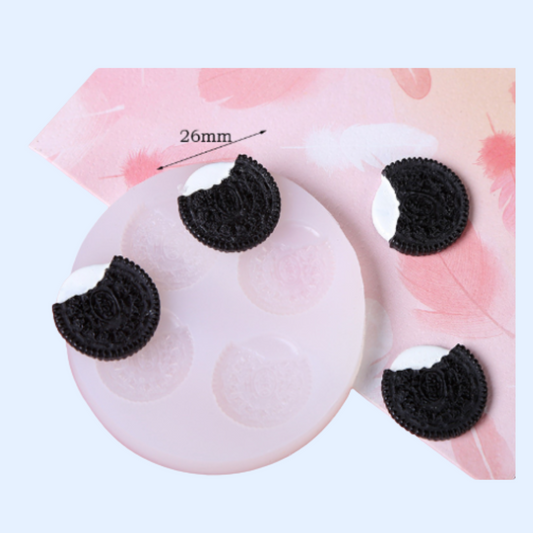 Molde de silicona galletas oreo
