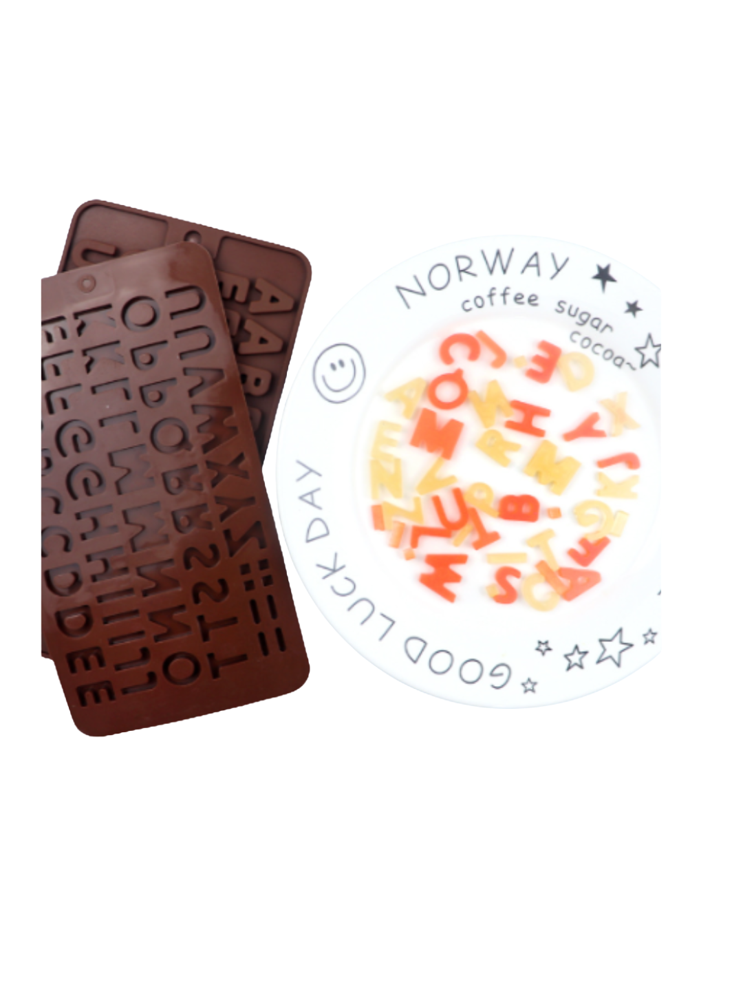 Molde de silicona letras