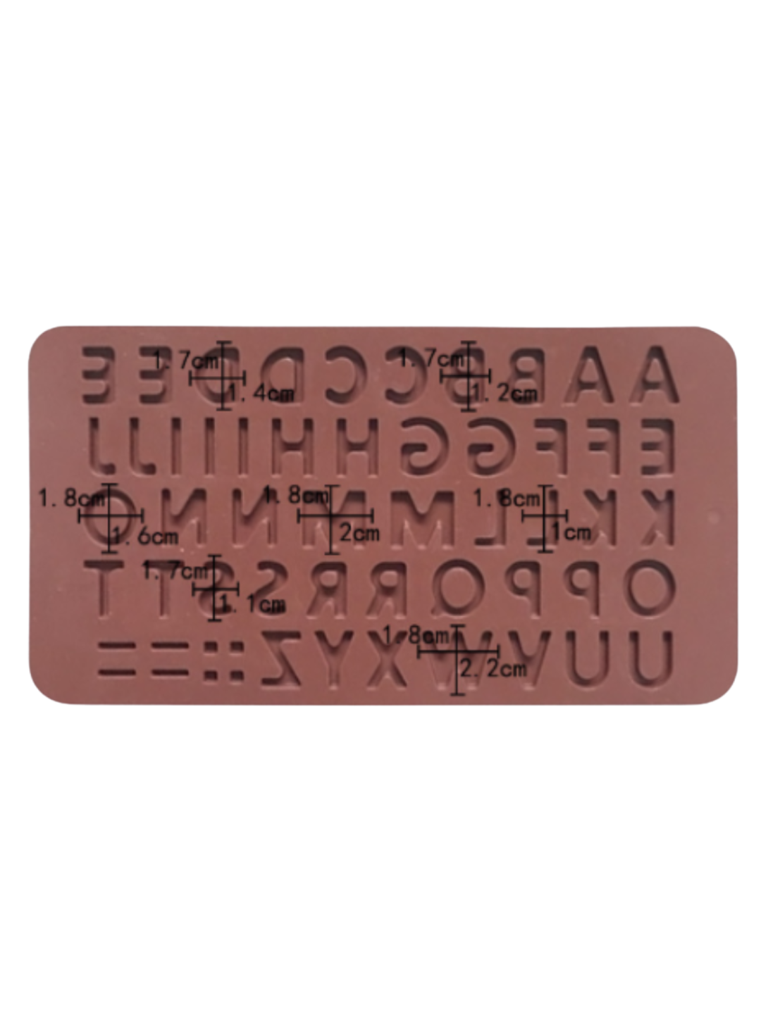 Molde de silicona letras