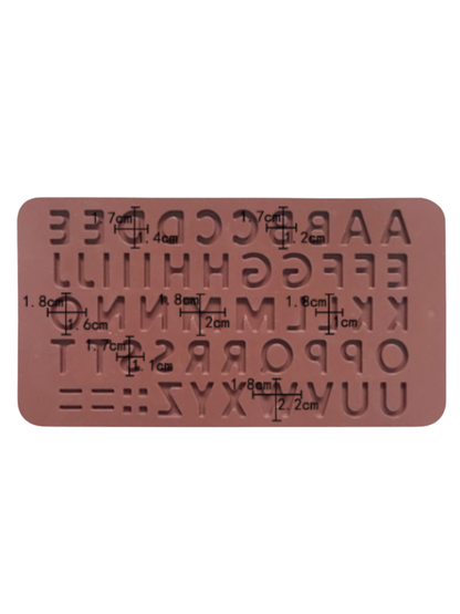 Molde de silicona letras