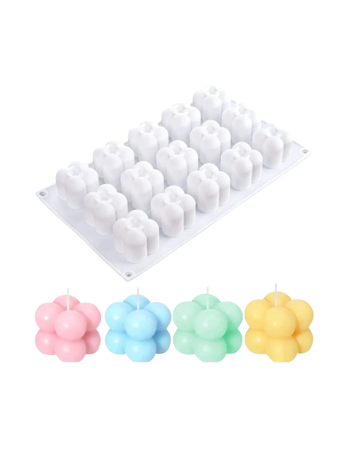 Molde Mini Cubo de 15 Cavidades