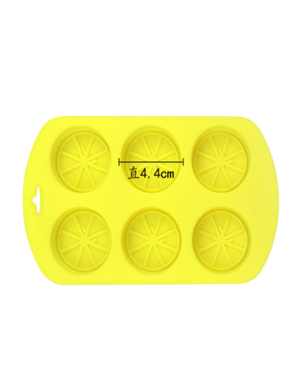 Molde de silicona limones - 6 cavidades