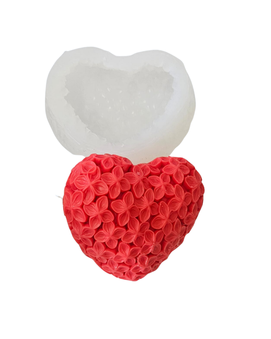 Molde Corazón flores H-0985