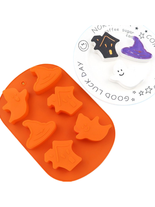 Molde Halloween Fantasmas - Casitas