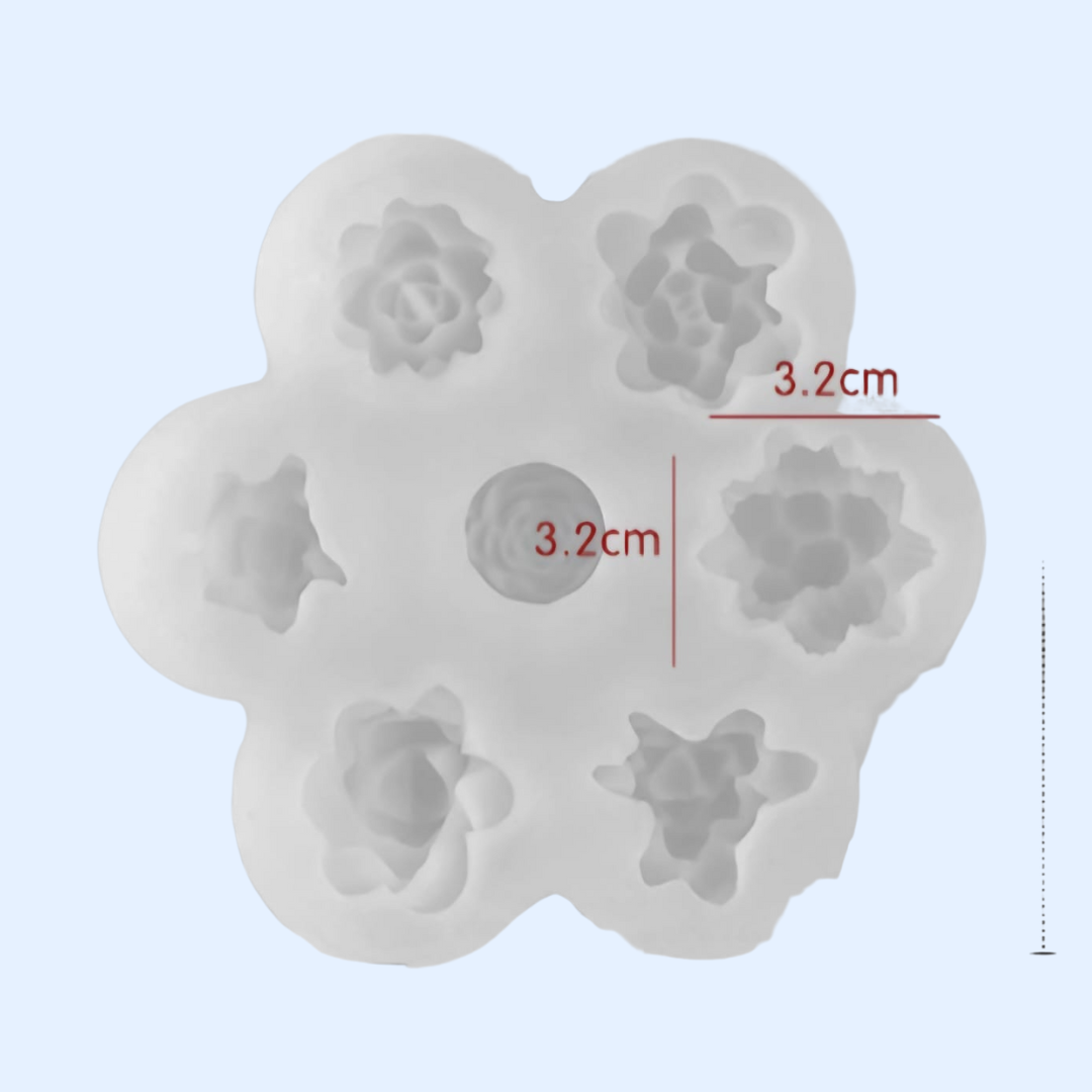 Molde de Mini Suculentas