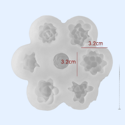 Molde de Mini Suculentas