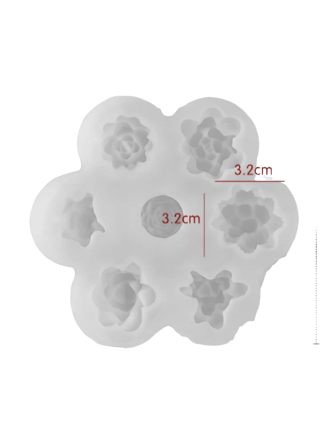 Molde de Mini Suculentas J- 1145