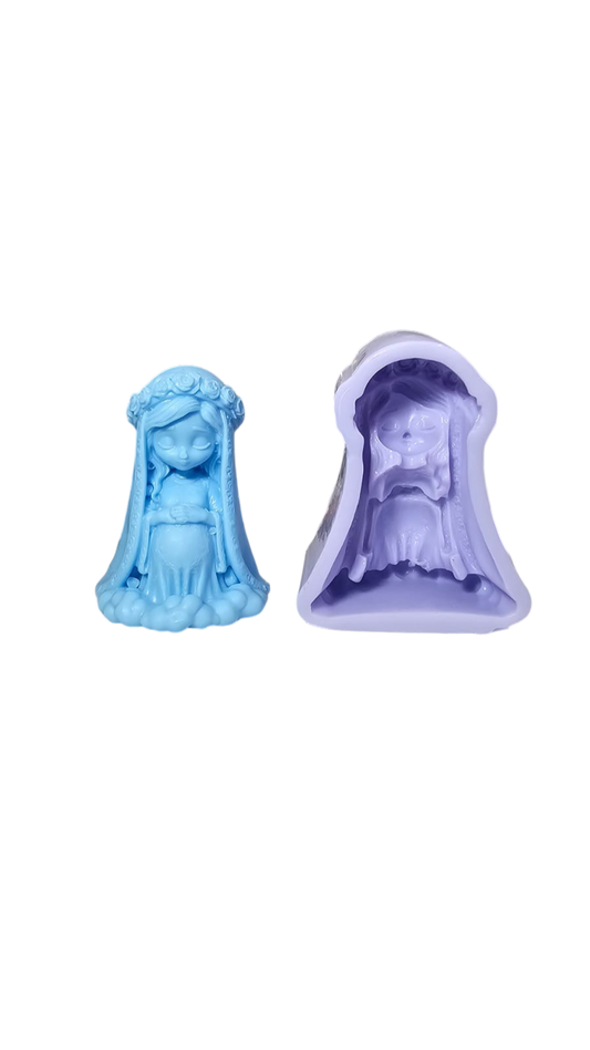 Molde Virgen Dulce Espera Pequeña