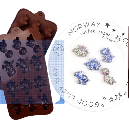 Molde de silicona Mini dinosaurios