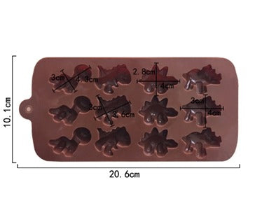 Molde de silicona Mini dinosaurios