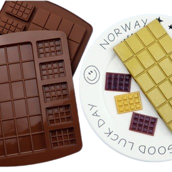 Molde de silicona chocolatinas 6 Cavidades
