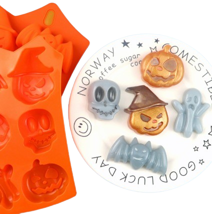 Molde de silicona halloween 6 cav